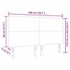 vidaXL T&ecirc;te de lit avec t&ecirc;te de lit Cr&egrave;me 200 cm Cuir synth&eacute;tique
