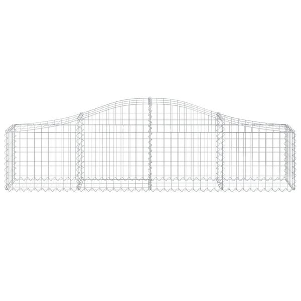 vidaXL Paniers &agrave; gabions arqu&eacute;s 30 pcs 200x30x40/60 cm Fer galvanis&eacute;