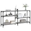 vidaXL Table console sonoma gris 160x29x75 cm bois d'ing&eacute;nierie