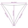 vidaXL Voile de parasol tissu oxford triangulaire 5x5x5 m orange