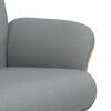 vidaXL Fauteuil inclinable avec repose-pied gris clair tissu