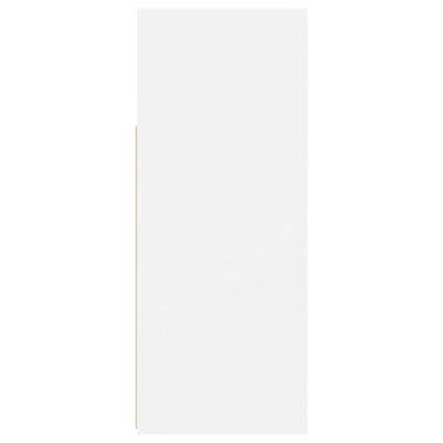 vidaXL Buffet avec lumières LED Blanc 115,5x30x75 cm