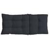 vidaXL Coussins de chaise à dossier haut lot de 6 noir tissu oxford