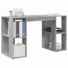vidaXL Bureau Gris Sonoma 130 x 50.5 x 75 cm Bois d'ing&eacute;nierie