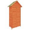 vidaXL Abri &agrave; outils de jardin marron 89x52,5x175 cm bois massif pin