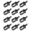 vidaXL Tendeurs de c&acirc;ble pour cl&ocirc;ture &agrave; mailles 12 pcs 100 mm Gris
