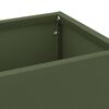 vidaXL Porte-parapluie avec stockage Olive 15,5 x 15,5 x 49 cm M&eacute;tal