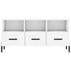 vidaXL Meuble TV blanc 102x36x50 cm bois d'ing&eacute;nierie