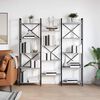 vidaXL &Eacute;tag&egrave;re Sonoma gris 156 x 25 x 167 cm Bois d'ing&eacute;nierie