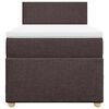 vidaXL Sommier &agrave; lattes de lit avec matelas Marron fonc&eacute; 90x200 cm