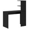 vidaXL Bureau Ch&ecirc;ne noir 102 x 50 x 124 cm Bois d'ing&eacute;nierie