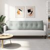 vidaXL Coussin de Dos Gris clair 180 x 24 x 50 cm Velours