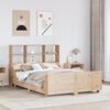 vidaXL Lit biblioth&egrave;que sans matelas 140x200 cm bois massif