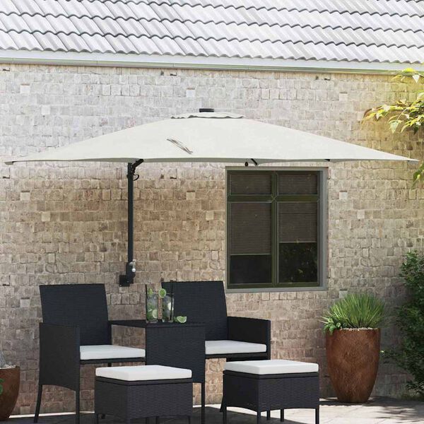 vidaXL Parasol de jardin Sable 248,5 x 247,5 x 160 cm