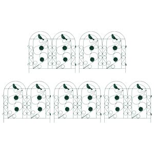vidaXL Cl&ocirc;ture de jardin Treillis Vert 308,5 x 54,5 x 0,3 cm