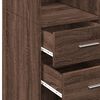 vidaXL Armoire de rangement ch&ecirc;ne brun 70x42,5x225cm bois d'ing&eacute;nierie