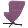 vidaXL Fauteuil &oelig;uf Pourpre 63 x 73 x 90 cm Velours