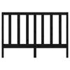 vidaXL Tête de lit Noir 156x4x100 cm Bois massif de pin