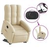 vidaXL Fauteuil inclinable Cr&egrave;me Tissu
