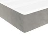 vidaXL Matelas de lit à ressorts ensachés Gris clair 90x200x20 cm