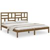 vidaXL Cadre de lit sans matelas marron miel bois massif 200x200 cm