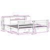 vidaXL Lit biblioth&egrave;que sans matelas cire marron 180x200 cm pin massif