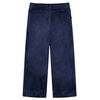 Pantalons pour enfants velours bleu fonc&eacute; 92