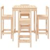 vidaXL Ensemble de bar de jardin 5 pcs bois de pin massif
