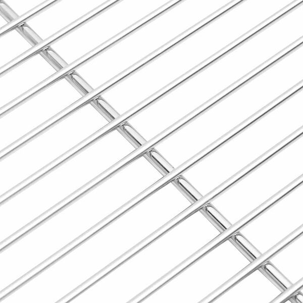 vidaXL Grille de barbecue Argent&eacute; 60 x 40 cm Acier inoxydable