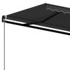 vidaXL Auvent manuel r&eacute;tractable 500x350 cm Anthracite