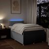 vidaXL Sommier &agrave; lattes de lit avec matelas Gris clair 120x200cm Tissu