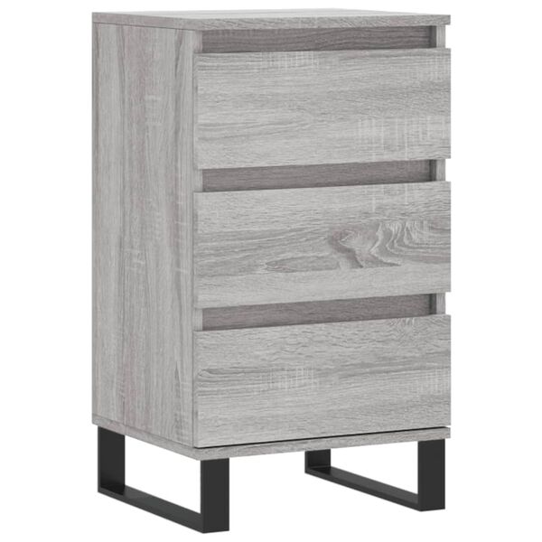 vidaXL Buffet sonoma gris 40x35x70 cm bois d'ing&eacute;nierie