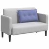 vidaXL Coussin de Dos Bleu denim 80 x 19 x 50 cm tissu