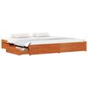 vidaXL Cadre de lit Cire marron 180 x 200 cm Bois de Pin Massif