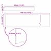vidaXL Bordure de Pelouse Argent 450 x 0,05 x 15 cm Acier inoxydable
