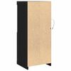 vidaXL Buffet LED Noir 41 x 37 x 100 cm Bois d'ing&eacute;nierie