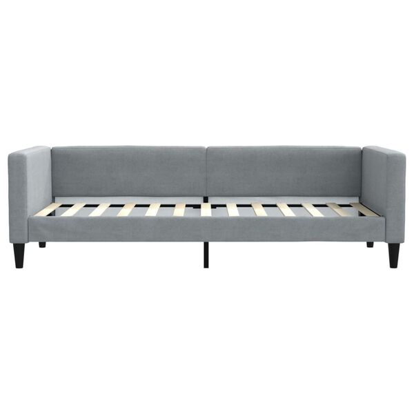 vidaXL Lit de repos sans matelas gris clair 80x200 cm tissu
