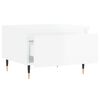 vidaXL Tables basses 2 pcs blanc brillant 50x46x35cm bois d'ingénierie