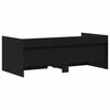 vidaXL Lit d'appoint Ch&ecirc;ne noir 75 x 190 cm Bois d'ing&eacute;nierie