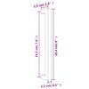 vidaXL Poign&eacute;es d'armoire 10 pcs noir 192 mm acier inoxydable