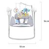 Kinderkraft Balancelle b&eacute;b&eacute; MINKY Menthe et gris