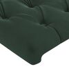 vidaXL T&ecirc;te de lit &agrave; LED Vert fonc&eacute; 93x16x78/88 cm Velours