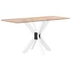 vidaXL Pied de table à manger en forme d'araignée, blanc, 85 x 85 x (72-73) cm, acier
