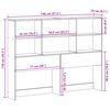 vidaXL T&ecirc;te de lit avec rangement 140 cm bois massif de pin