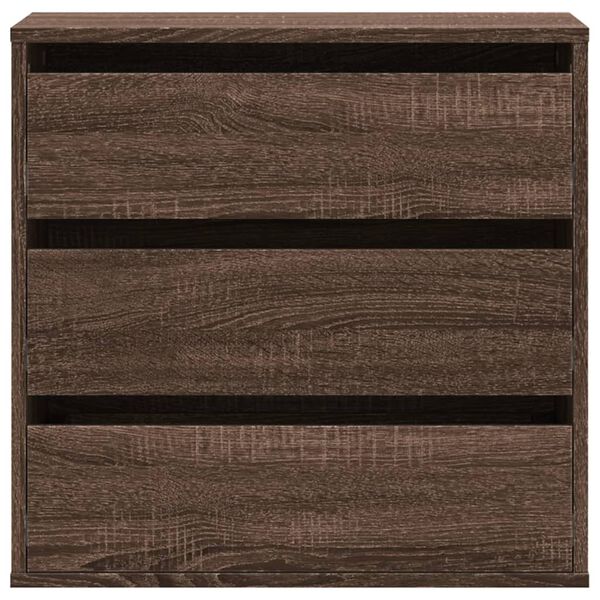 vidaXL Commode d'angle ch&ecirc;ne marron 60x41x58 cm bois d'ing&eacute;nierie