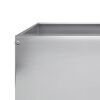 vidaXL Lit sur&eacute;lev&eacute; de jardin 100x100x26 cm acier inoxydable