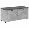 vidaXL Banc d'entr&eacute;e avec coussin Gris B&eacute;ton 100 x 38 x 46 cm
