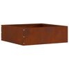 vidaXL Bordure de Pelouse 6 pcs Rouill&eacute; 40 x 40 x 13 cm
