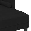 vidaXL Ensemble de Canap&eacute;s avec coussin 2 pcs Noir Polyester