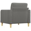 vidaXL Fauteuil Gris fonc&eacute; 60 cm Tissu